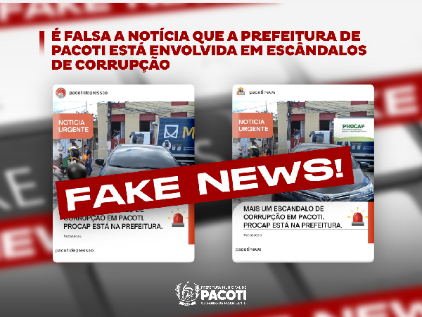 DISSEMINAÇÃO DE FAKE NEWS!